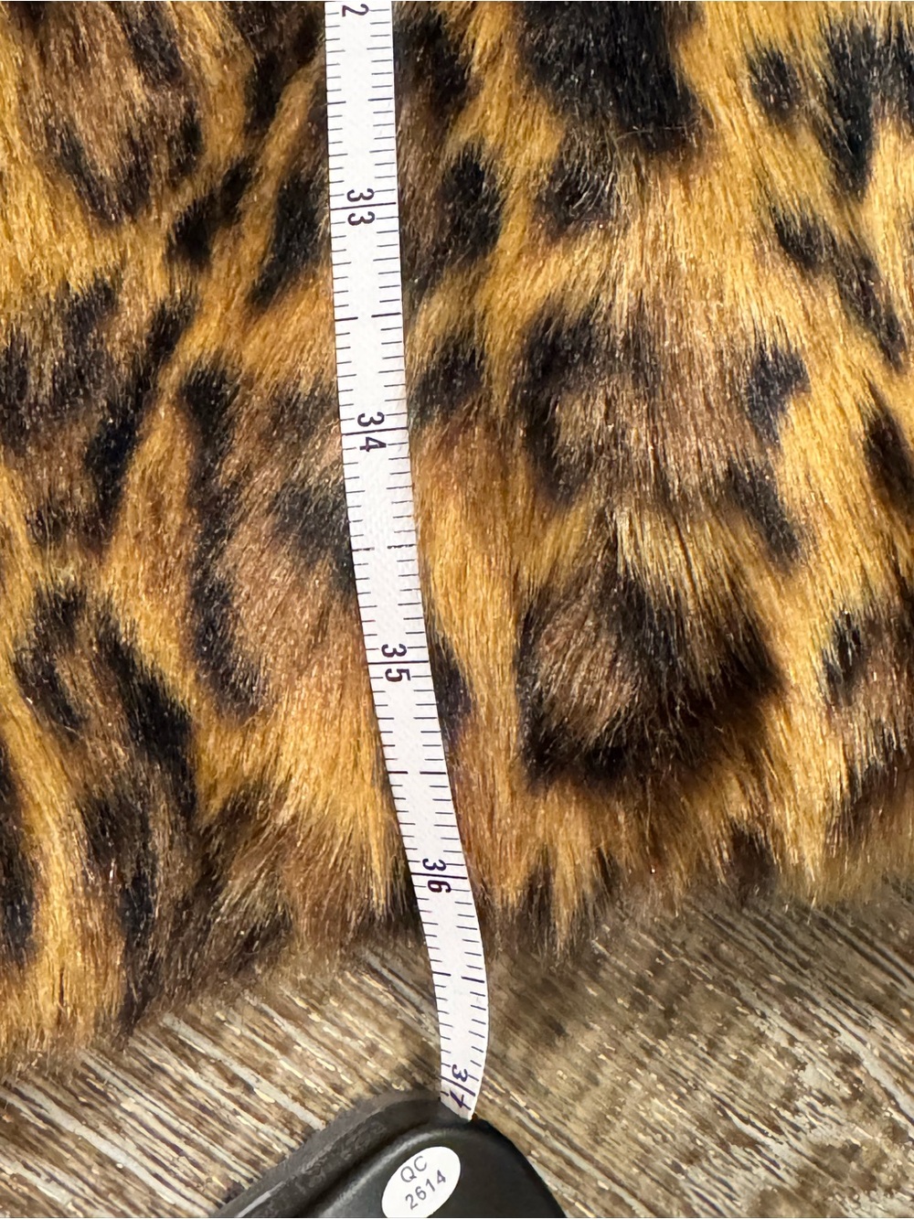 J. Crew Collection Leopard Print Faux Fur Pea Coat in Brown/Black - Picture 4 of 6